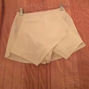 missguided white Envelope skort